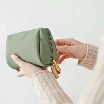 Компактный корейский футляр для помады – мини-дорожная косметичка Khaki хаки