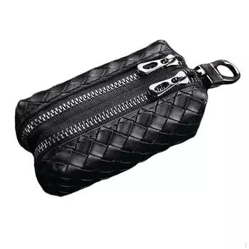 Компактный кошелек для ключей от машины и наушников, идеальный подарок для путешествий чёрный