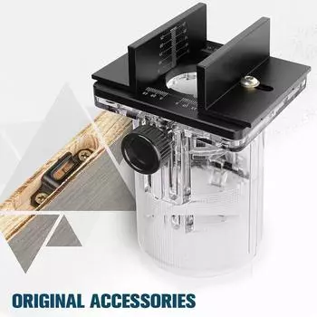 Компактный кронштейн для фрезера, фрезерный инструмент для дерева, режущая база для пальм, электрический кронштейн для обрезки пазов, 65-миллиметровый торцовочный станок