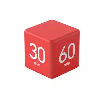 Компактный кубический таймер Таймер с датчиком гравитации Таймер управления временем Red