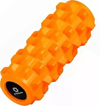 Компактный массажный ролик Primasole Foam Roller для йоги, упражнений на растяжку и ухода за собой, кораллово-красный коралл красный