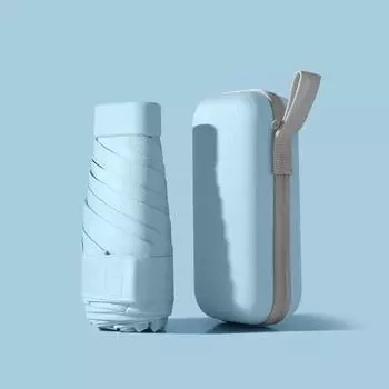 Компактный мини-карманный зонт для женщин, легкий 5 складной солнцезащитный зонт от солнца и дождя, маленькая сумка-карточка, зонтики, Парагвас