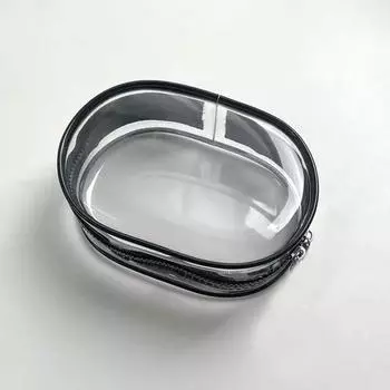 Компактный многофункциональный органайзер, 1 шт., мини-прозрачная сумка для хранения на молнии с прозрачной петлей для ключей