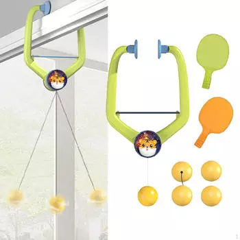 Компактный набор для пинг-понга для детей и начинающих — легко носить с собой шарики-лопасти Solid Rackets 4Balls