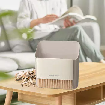 Компактный набор для подметания и уборки для быстрой уборки — идеальный домашний офис серый