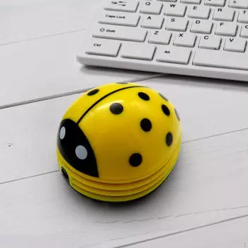 Компактный настольный пылесос для дома и офиса зелёный