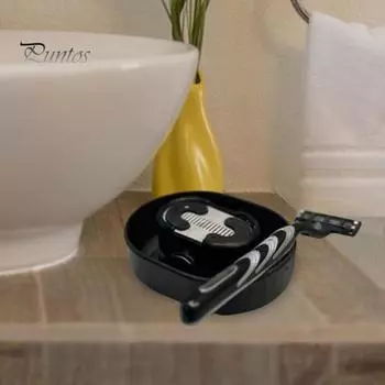 Компактный ополаскиватель для бритвы Технология струи воды Эффективно очищает бритву Фильтр 150 микрон Любая бритва с лезвиями Экономит воду Никаких шнуров Портативный инструмент для чистки бритвы прозрачный