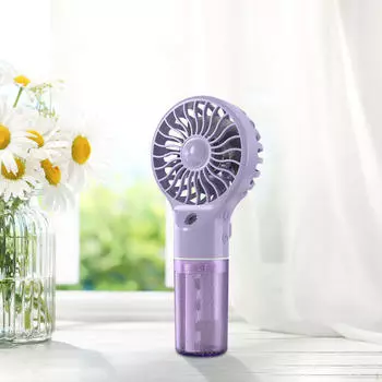 Компактный перезаряжаемый портативный вентилятор охлаждения с регулируемыми настройками для путешествий и активного отдыха жёлтый