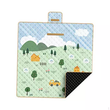 Компактный пляжный коврик для семейных посиделок, удобное для переноски кемпинговое одеяло Tree Cloud