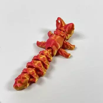 Компактный подвижный 3D брелок в виде лисы, 3D-печатный красочный шарнирный брелок, игрушка-фигурка, коллекционное украшение для стола, подарки