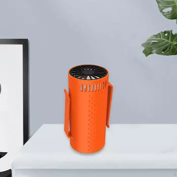 Компактный поясной вентилятор для путешествий и домашнего использования оранжевый