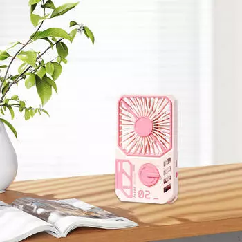 Компактный портативный вентилятор, переносное охлаждающее устройство для активного отдыха Pink