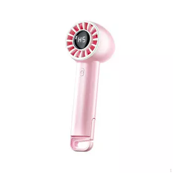 Компактный портативный вентилятор, перезаряжаемое портативное охлаждающее устройство для путешествий - легкое и удобное розовый