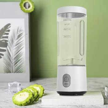 Компактный прибор для приготовления смузи для питания на ходу белый