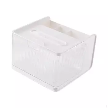 Компактный ящик для хранения салфеток для организации дома и в офисе белый
