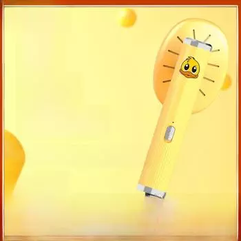 Компактный ручной утюг для дома, общежития, отеля и путешествий — мини-гладильная машина с дизайном в виде маленькой желтой уточки жёлтый