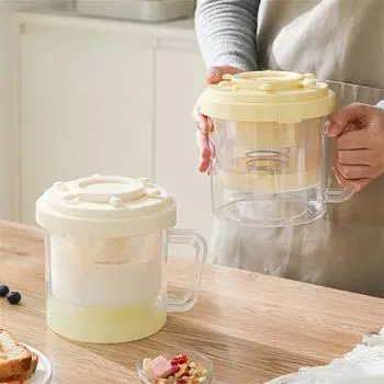 Компактный сепаратор сыворотки Фильтр для йогурта Фильтр с мелкой сеткой жёлтый