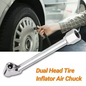 Компактный шинный патрон, прочный твердый воздушный насос с двойной головкой