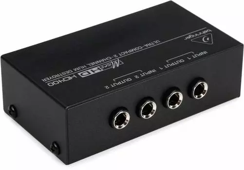 Компактный шумоподавитель Behringer, 2-канальный пассивный тип, шумоподавление HD400