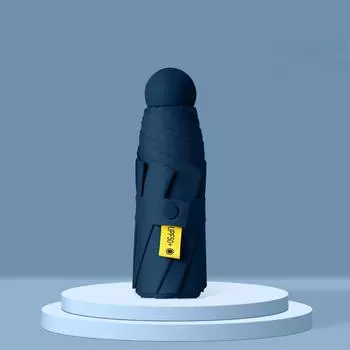 Компактный складной мини-зонт от солнца – защита от ультрафиолета, легкий и портативный, двойное использование от солнца и дождя