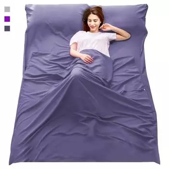 Компактный спальный мешок для путешествий, переносной спальный мешок, односпальная двухспальная простыня для кемпинга, походов и приключений