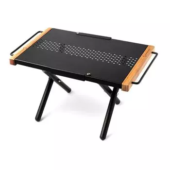 Компактный столик Whole Earth, термостойкий столик Mini WE2MDB16, черная термостойкая краска, для кемпинга на открытом воздухе (Черный/ЖЖ) чёрный