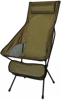 Компактный стул Blue Hour с высокой спинкой Khaki Park Lane Outdoor Chair Compact Durable Headrest Camping