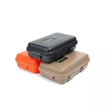 Компактный ударопрочный, устойчивый к давлению, водонепроницаемый ящик для хранения вещей для выживания на открытом воздухе EDC