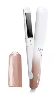 Компактный утюжок Panasonic для завивки и выпрямления волос в розово-золотистых тонах, Overseas, 3Way, EH-HV28-PN