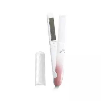 Компактный утюжок Panasonic для завивки и выпрямления волос, совместимый с Overseas, 2-сторонний, бледно-розовый EH-HV18-PP