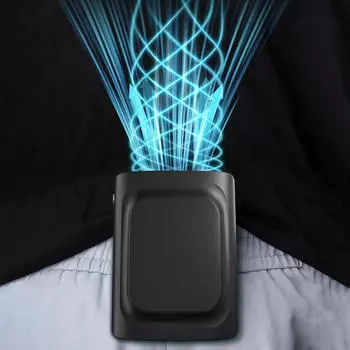 Компактный вентилятор на поясе для портативного персонального охлаждения чёрный