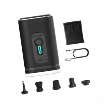 Компактный воздушный насос для надувных изделий, инструмент для сдувания и надувания, сумки для хранения матрасов чёрный