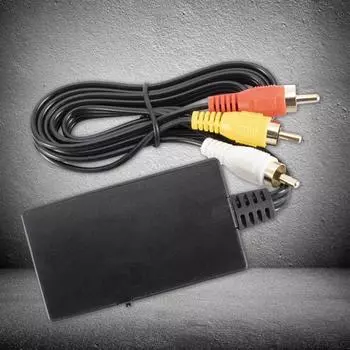 Компактный, высококачественный, высокопроизводительный, легкий, совместимый с HDMI и AV Plug Play, видеоадаптер для ТВ, видеоконвертер чёрный