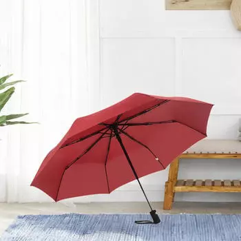 Компактный зонт для приключений на природе красный