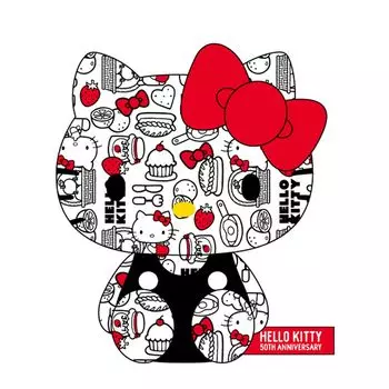 Компания K Hello Kitty (50-й) Сидящая плюшевая игрушка красная KT50-ON-RD