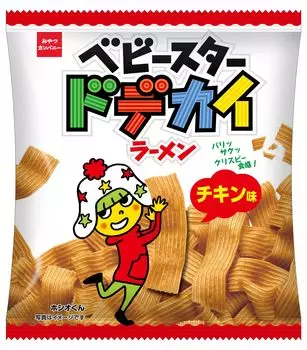 Компания Oyatsu Baby Stard Big Ramen Chicken Mini 37 г x 24 пакетика легко выбрать маленький [Официальный] (широкая лапша, вверх, пакеты, одноразовые закуски)