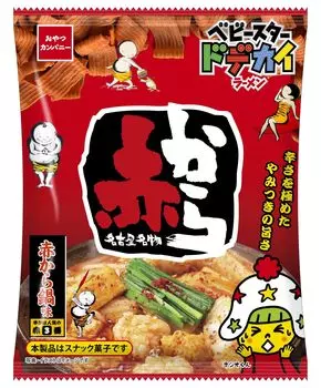 Компания Oyatsu Компания Oyatsu Baby Stard Big Ramen Red Karakara Hotpot Flavor Sweets Красная лапша Karakara Pot Wide 62 г x 12 пакетиков (официальный) (Ограниченное