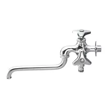 Компания SANEI Sanei Faucet Manufacturing универсальный кран для номинального размера Вода Серебро (прежнее название Co., Ltd.) (САНЕИ) Два рта слюнявые, 13, серебряный