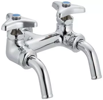 Компания SANEI Смеситель Sanei для дома с вращающимся изливом и подачей стандарта JIS (прежнее название Производство) Двухходовой кран, труба, сиденье, полив, садоводство, бронзовый