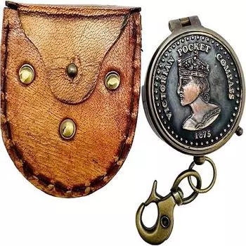 Компас бойскаута, походный компас для выживания для мужчин с кожаным чехлом, подарки на крестины