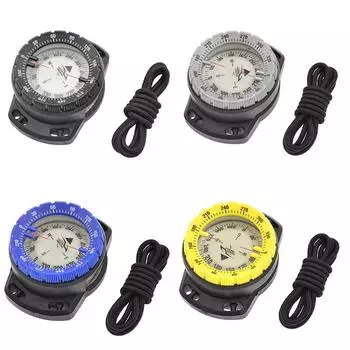 Компас для дайвинга на глубине 50 м. Подводный светящийся компас. Компас для часов с веревкой.
