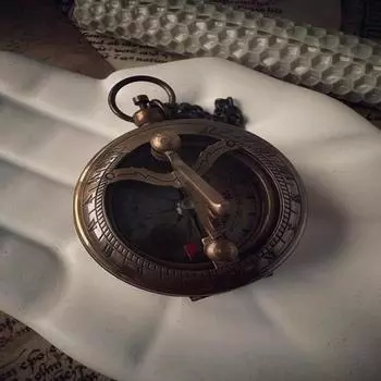 Компас для солнечных часов из латуни, функциональный, 5,08 см