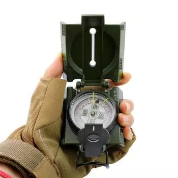 Компас для выживания на открытом воздухе, точная шкала, водонепроницаемый, прочный, металлический, многофункциональный, портативный, для кемпинга, пешего туризма, походов, альпинизма, ручной компас для ориентирования армия зеленый