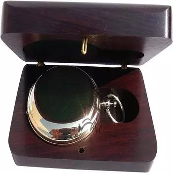 Компас из латуни с кнопкой и карманом для подарка на день рождения, крестины, свадьбу, подарок