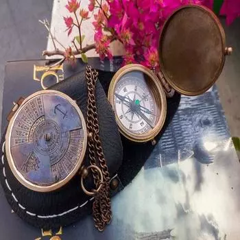 Компас-календарь на 100 лет, Компас с гравировкой, Подарок для нее, Подарок для него, Новогодний подарок, Подарок для сына, Подарок для папы