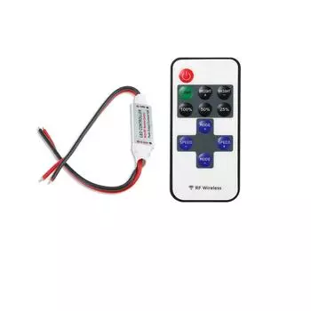 Комплект 12V RF беспроводного пульта дистанционного управления для мини светодиодной ленты, выключатель, диммер