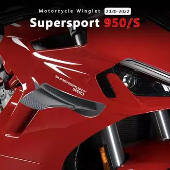 Комплект аэродинамического крыла для мотоцикла, спойлер для Ducati Supersport 950S 2022 950 2017-Panigale 1199 1299 Matte Carbon Look