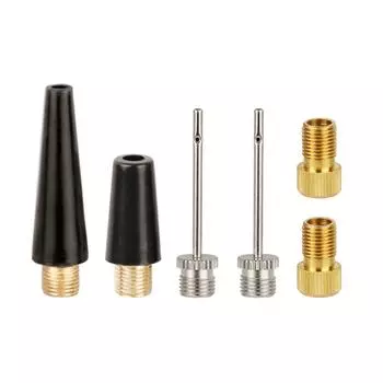 Комплект адаптеров для клапанов, игольчатый насос для мячей, адаптер для накачивания, адаптеры для клапанов велосипедных шин, аксессуары для воздушных насосов, простота использования A