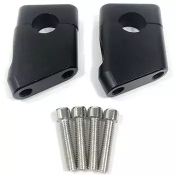 Комплект адаптеров для подъема руля велосипеда, черный, серебристый, алюминиевый, хромированный, универсальный, распорный кронштейн для крепления стойки, крепление для заднего хода фары чёрный