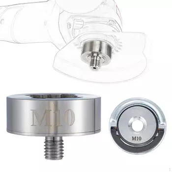 Комплект адаптеров для угловой шлифовальной машины, сменная часть, профессиональная, нержавеющая сталь, простая установка для M10